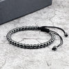 5mm Copper Bead Bracelet Women Men Handmade Adjustable Rope Charm Wristband Buddhist Yoga Bangle Friendship Jewelry Gift - Image 4