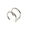 2pcs Stainless Steel Punk Rock Ear Clip Cuff Wrap Earrings No piercing-Clip On Cartilage Wrap Fake Earring - Image 4