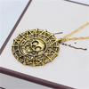 Pirates Of The Caribbean Necklace Jack Sparrow Aztec Skeleton Skull Heads Pendant Coin Medallion Vintage Jewelry - Image 4