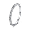 Delicate Micro Pave Zircon Rings For Women Chic Crystal Daily Dating Women's Stackable Tiny Ring Jewelry - Image 9