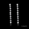 Long Tassel Drop Earrings for Women Silver Color Rhinestone Crystal Hanging Dangle Earring Bridal Wedding Jewelry - Image 46