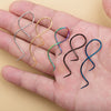 1PC Steel Twist Hanging Loop Earring Taper Ear Weight Hanger Helix Hoop Tragus Stretcher Expander Piercing Body Jewelry - Image 3
