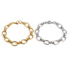 1 Piece Hiphop Punk Stainless Steel Oval Bracelets Chains Bracelet For Men Women Jewelry Gifts 19.5cm long - Image 1