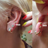 1PC 316L Steel Ear Stud Disposable Sterile Piercing Stud with Safe Ball Buckle Set Piercing Gun Body Piercing Jewelry - Image 6
