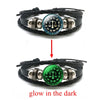 Luminous Bracelet 12 Zodiac Leo Libra Sagittarius Capricorn Aquarius Braided Leather Bracelet Glowing Jewelry - Image 2