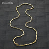 2.5/3mm Wide Stainless Steel Bamboo Necklace for Women Men Bar Link Chain on Neck Collarbone Jewelry Accessories - Image 7