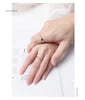 Modian Romantic Engagement Couple Rings for Men and Women 925 Sterling Silver Shiny Clear CZ Glossy Line A Pair Ring Jewelry