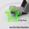 Geometric Big Star Heart Neon Acrylic Hoop Earrings For Women Punk Fluorescent Green Yellow Big Round Hoop Party Jewelry - Image 2