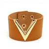 Europe Crack Leather Bracelet For Women All-Match V Word Wide Punk Style Soft Jewellery Cool - Image 18