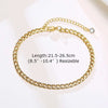 Men Anklet, Gold Plated Chain Anklets for Men, Mens Stainless Steel Anklet, Cuban Rope Curb Link with Extend Chain - Image 11