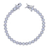 Geometric Hexagon Honeycomb CZ Tennis Chain Bracelet 16cm 18cm 3 Colors Cubic Zirconia Jewelry - Image 9