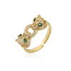 Full CZ Inlaid Animal Ring Opening Personality Unisex Ring Party Jewelry Gift - Image 12