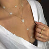 Sexy Star Charm Y Shape Long Necklace Pave Bling CZ For Women Lady Tiny Chain Wedding Necklace Gold Color Y Necklace - Image 4