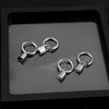 Cone Lighting Pendant Earring Lock Charm Stainless Steel Earrings For Women Men Accessories Ear Piercing Hoop Jewelry - Image 3