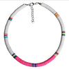 4/6/8mm 20 Colors Polymer Clay Necklace Soft Pottery Choker Necklace Colorful Surfer Beads Collar Handmade Jewelry Gifts - Image 25