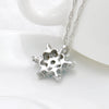 Christmas Pendant Necklace Siver Snow Shape Cubic Zircon Crystal Pendant Jewelry For Women - Image 6
