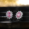 Full Zircon Stud Earrings for Women Blue/Purple/Red/Pink/Black/White/Green Oval CZ Wedding Female Jewelry - Image 15