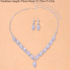 Stonefans Vintage Luxury Horse Eye Crystal Earrings Set Wholesale Rhinestone Flower Necklace Bridal Jewelry Sets Wedding Gift