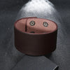 Black Brown Leather Bracelet For Men Punk Vintage Wide Cuff Bracelets Jewellery - Image 4