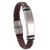 Bracelet Black Leather Bracelets Bangles Stainless Steel Bracelets For Women Men Jewelry - Image 8