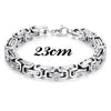 Double Layer Chain Bracelets for Men Stainless Steel Punk Jewelry Antique Christmas Gift Foxtail Male Pulseira Accessory - Image 15