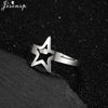 Stainless Steel Rings for Women Vintage Geometric Round Opening Adjustable Ring Stackable Midi Ringen Jewelry - Image 10