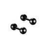 Small Black Punk Stud Earrings For Women Men Boy Zircon Geometry Stainless Steel Jewelry Accessories Earrings - Image 31