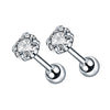 Stainless Steel 16G Cartilage Stud Earrings with 3 mm to 6 mm Stone Options - Image 9