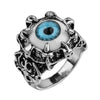 Men's Vintage Dragon Claw Evil Eye Ring Devil Eyeball Party Rings Men Jewelry Anime Skull Hip Hop - Image 7