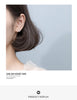 Modian Sparkling Geometric Cubic Zirconia Round Charm Stud Earrings 925 Sterling Silver Luxury Ear For Women Wedding Jewelry