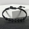 Men Black Bracelet Stone Onyx Lava Beaded Braided Bracelets Bangles Adjustable Rope Chain Handmade Jewelry - Image 5
