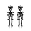 Small Black Punk Stud Earrings For Women Men Boy Zircon Geometry Stainless Steel Jewelry Accessories Earrings - Image 2