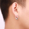 1 Pair Stainless Steel Stud Earrings for Men/Women Cross Pendant Long Tassel Unisex Hoop Earrings Punk Gothic Metal Jewelry - Image 3