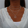 Tenande Bohemian Multi Layered Necklace for Women Vintage Water Drop Coin Star Moon Pendant Necklace Geometric Collares - Image 15