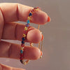 Adjustable Multicolor Tennis Bracelet with Colorful Stone Accents - Image 34