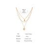 Bohemian Round Pendant Stainless Steel Necklace Chain Metal Texture Collar Women Necklace Office Gift - Image 6