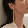 316L Stainless Steel Long Tassel Earrings For Women Elegant Simple Gold Color Drop Earring Stylish Jewelry Personality Gift - Image 10