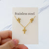 Chic Elegant Heart Indian Jewelry Sets Women Wedding Crown Steel Necklace And Earrings Bulk - Image 9