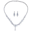Cubic Zirconia Stud and Necklace Set with 44 cm Chain in Multiple Colors - Image 6