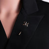 Rinhoo Vintage Crystal Flower Suit Brooches Pin Simple Letters Butterfly Crown Round Leaf Long Needle Lapel Pins Wedding Jewelry - Image 6