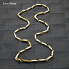 2.5/3mm Wide Stainless Steel Bamboo Necklace for Women Men Bar Link Chain on Neck Collarbone Jewelry Accessories - Image 5