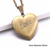 Heart Carved Flower Stripe Locket Pendant Necklace Women Vintage Ancient Brass Opening Photo Box Jewelry Romantic Gift - Image 27
