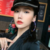 30-100mm Hoops Earrings With Rhinestone Circle Crystal Earrings Big Basketball Wives CZ Hiphop Earrings Women - Image 6