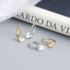 Silver Color Love Heart Hoop Earrings Female Cute Romantic Elegant Jewelry Couple Handmade Gifts - Image 6