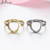 Stainless Steel Rings for Women Vintage Geometric Round Opening Adjustable Ring Stackable Midi Ringen Jewelry - Image 3