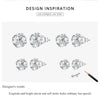 Three-Pair Cubic Zirconia Stud Earring Set in Multiple Metal-Tone Options - Image 14