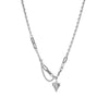 European and American Sweet Peach Heart Pendant Stainless Steel Choker Necklace For Women Korean Girl's Sexy Clavicle Chain - Image 6