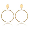 Hollow Round Clip-On Earrings in Multiple Designs - Image 19