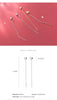 Modian Gold Color Long Chain Earring for Women Pure 925 Sterling Silver Romantic Hearts Tassel Drop Earring Fine Jewelry