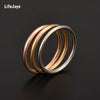 316 Stainless Steel Rounded Thin Rings Women Girls Small Circle Ring Jewelry 1.5mm Rose Gold Silver Color Size 4 5 6 7 8 9 10 11 - Image 1